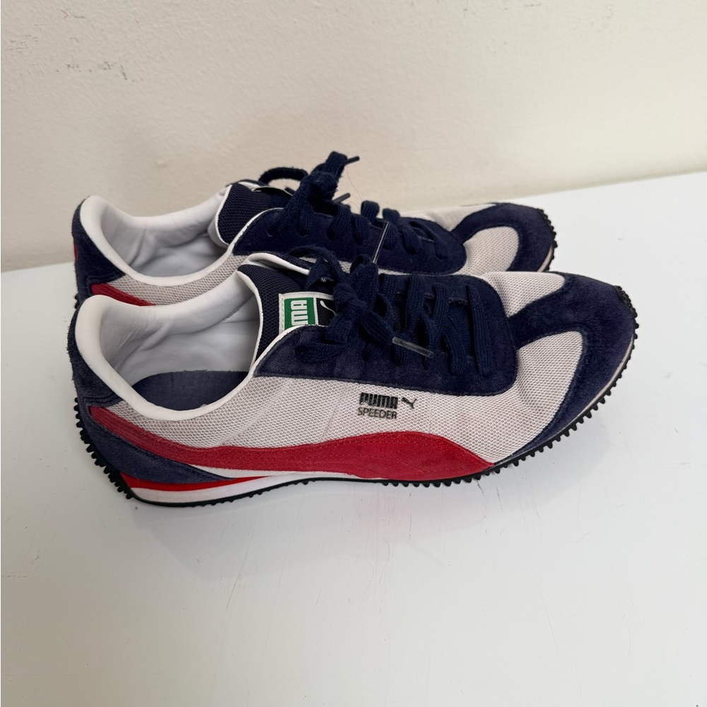 Puma Speeder Mesh white-ribbon red- peacoat US 10